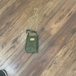 Anna Paola green small bag leather